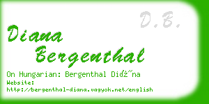 diana bergenthal business card